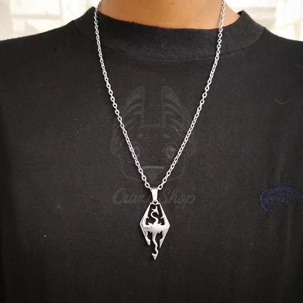 silver necklace